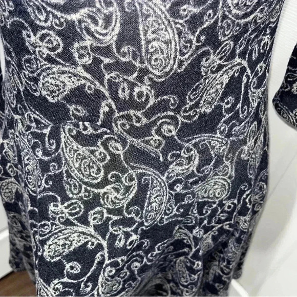 Dina be precious paisley fitted long sleeve mini dress light sweater fabric - Picture 2 of 7
